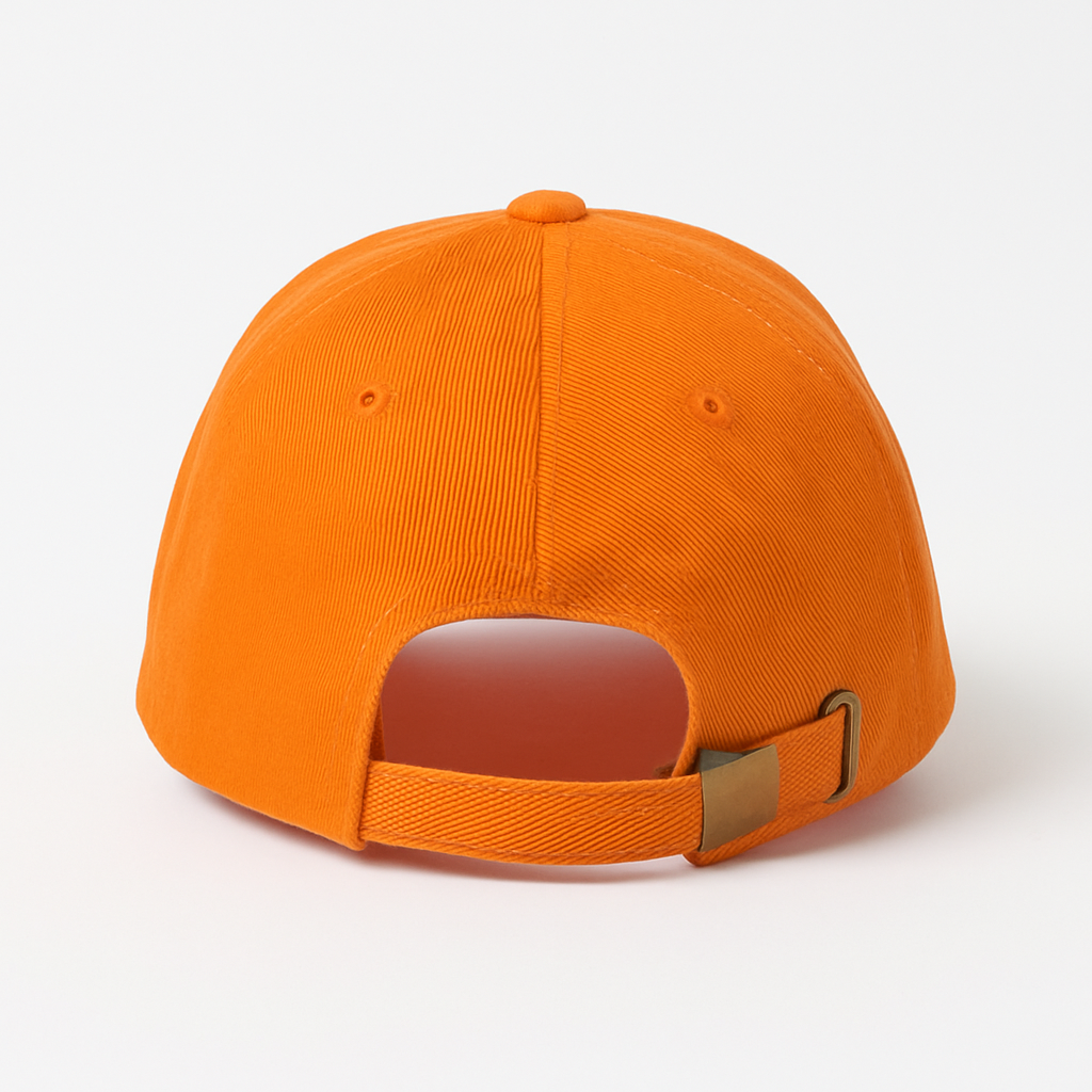 Cute Panda Motorcycle Embroidered Orange Cotton Baseball Cap – Adjustable Women’s Denim Hat