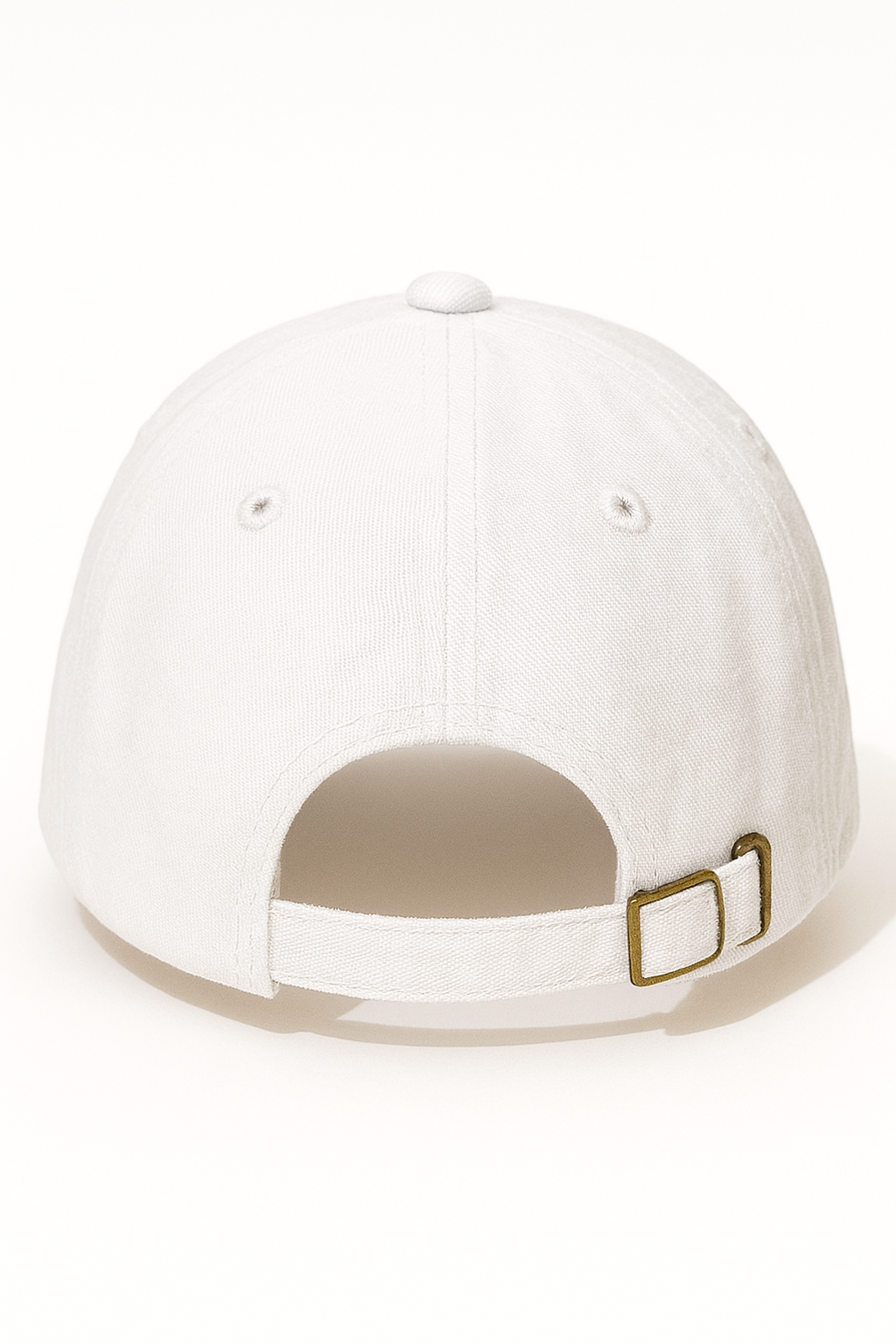 Women's Cute Little Panda Embroidered Adjustable Cotton Denim Baseball Cap - White