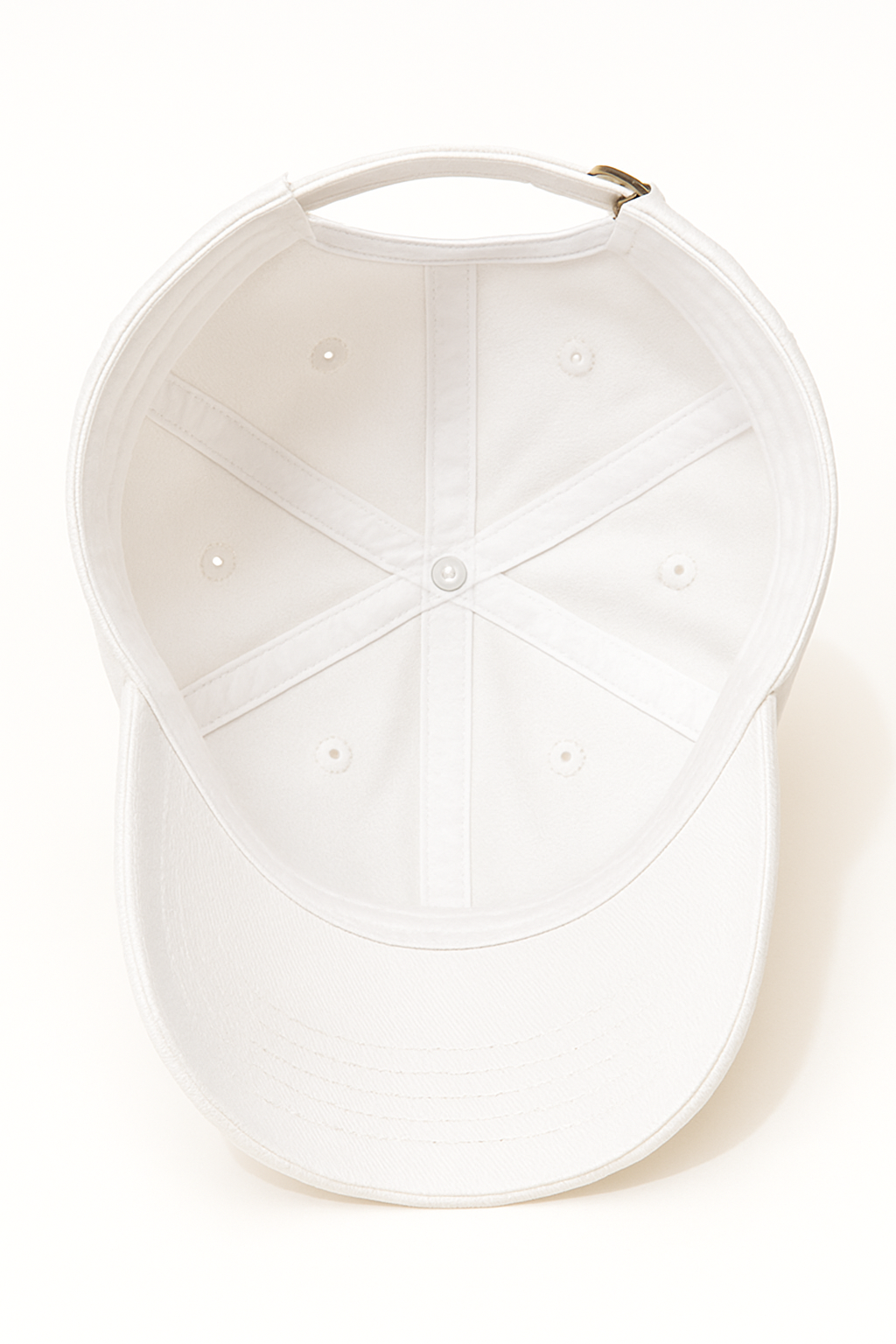 Women's Cute Little Panda Embroidered Adjustable Cotton Denim Baseball Cap - White