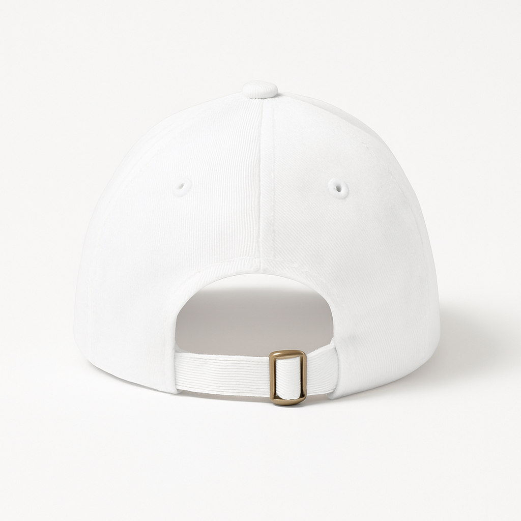 Cute Panda Motorcycle Embroidered White Cotton Baseball Cap – Adjustable Women’s Denim Hat