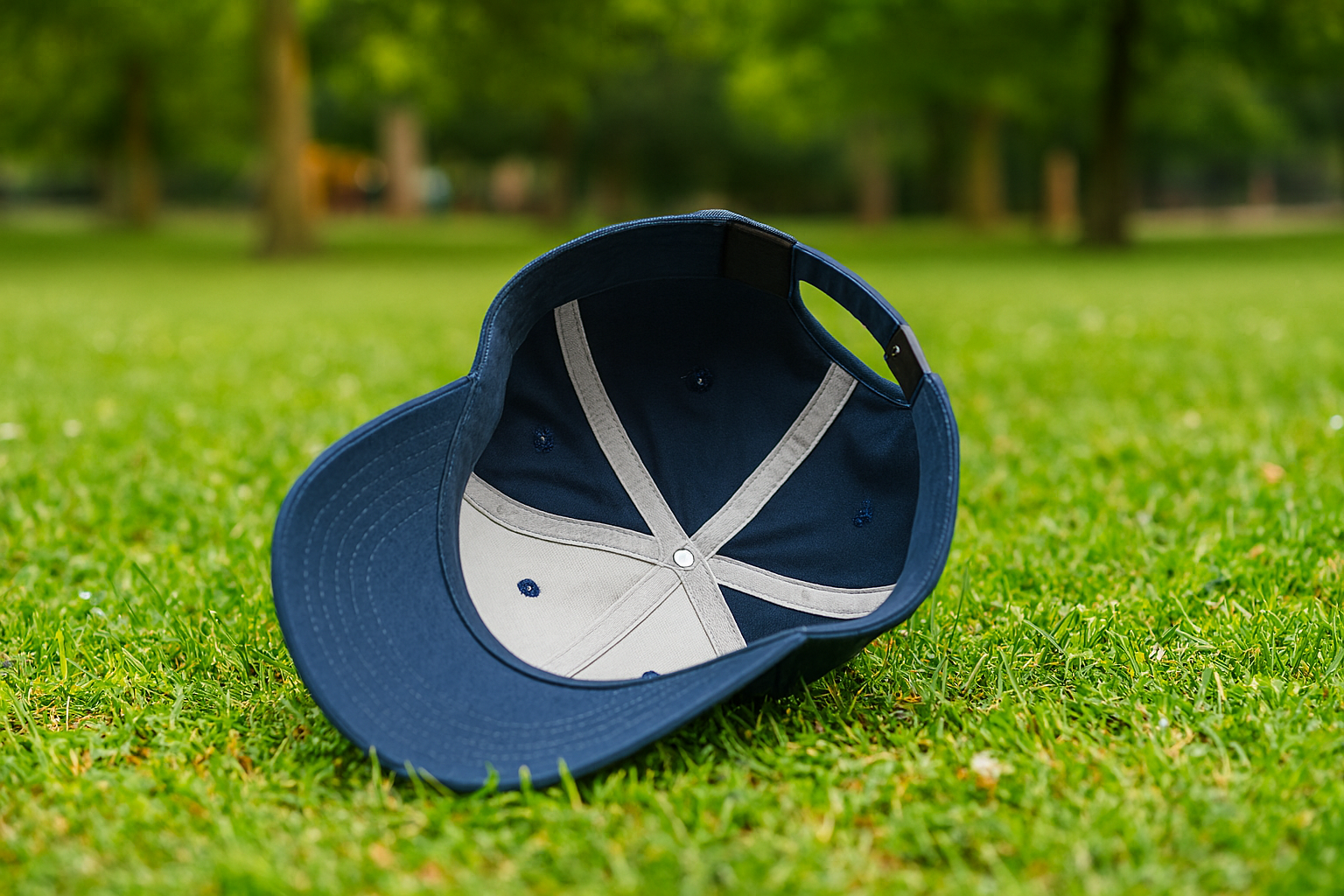 Women's Eagle Embroidered Gray Adjustable Cotton Denim Baseball Cap