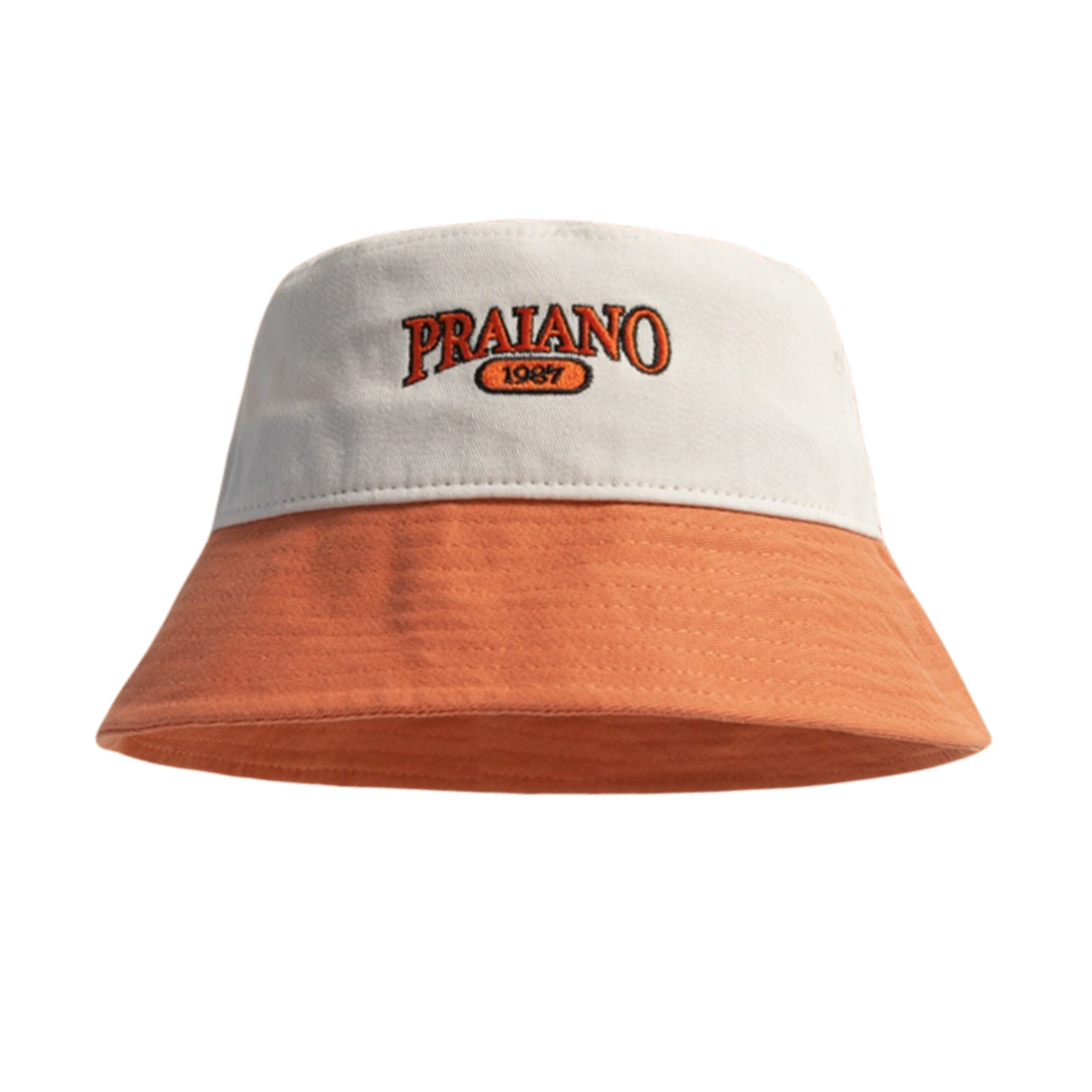 Custom Patchwork Color Double Tone 100% Cotton Embroidery logo Wide Brim Sunshade Beach Bucket Hat for Women