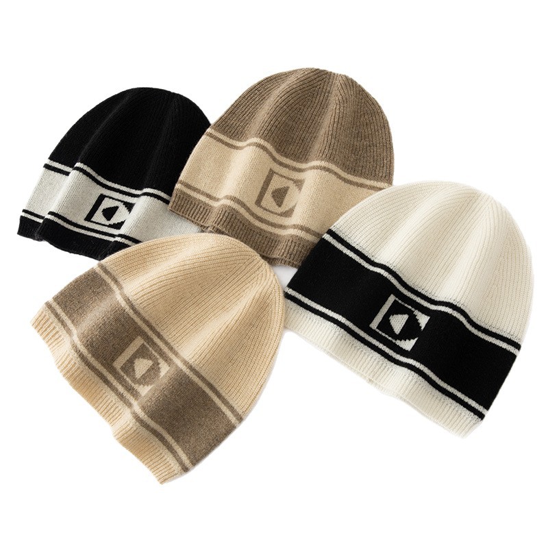 Wholesale New Autumn-winter Style Alpaca Wool Fashionable Multi-color Simple and Warm Fashionable Casual Knit Cap