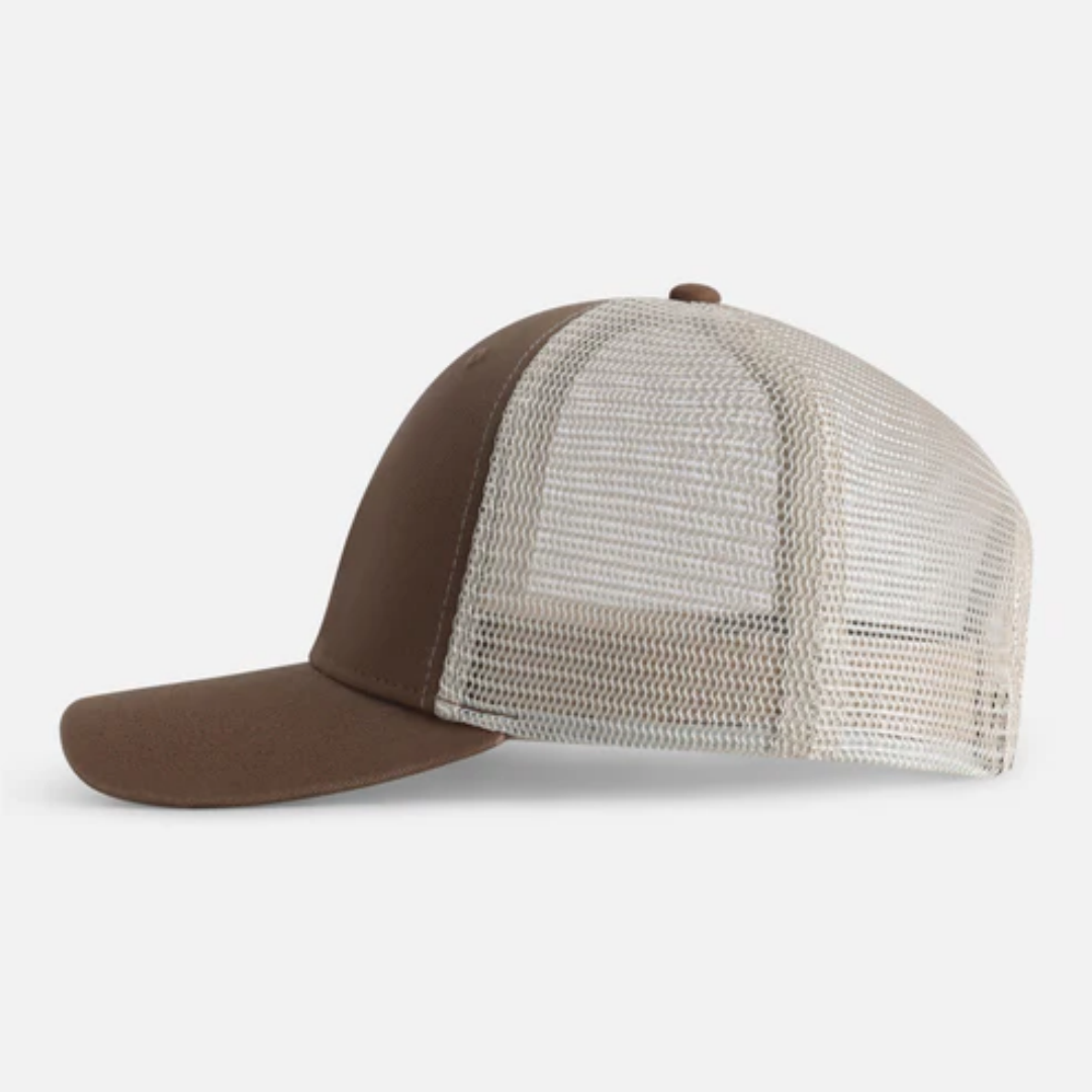 Custom Logo Unisex 5-Panel Mesh Baseball Hat with 3D Embroidery Patches Breathable Waterproof Fabric for Outdoor Travel Summer