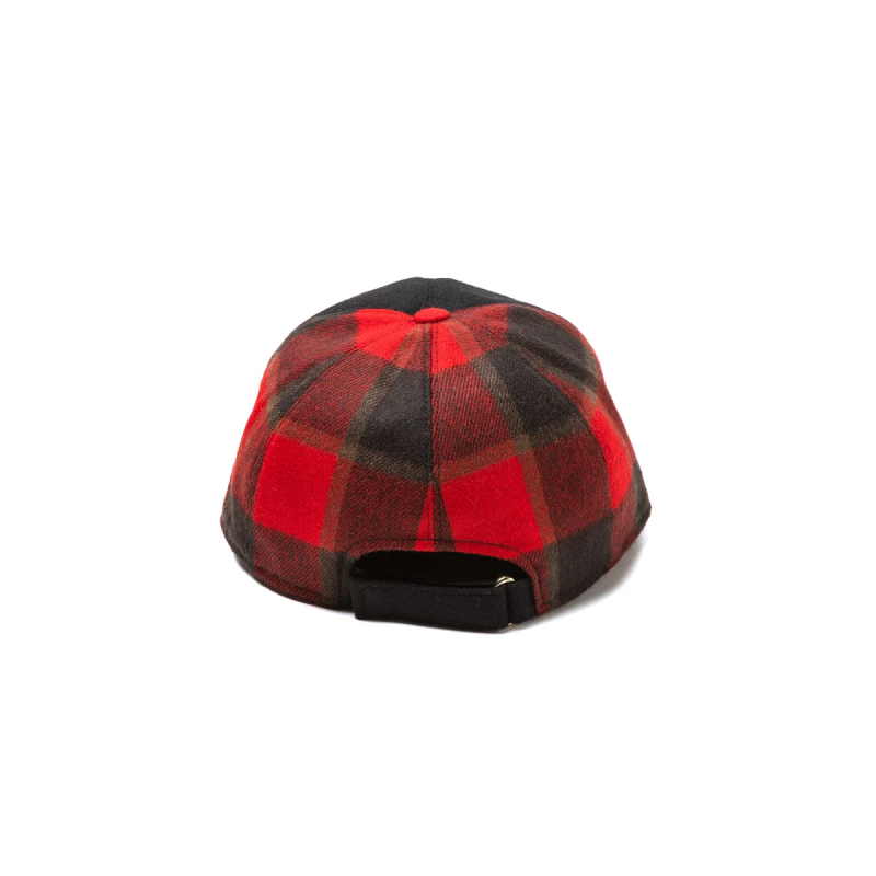 2025 New Winter Collection High-Quality 6-Ply Wool-Woven Plaid & Solid Color Patchwork Design Embroidered Logo Baseball Cap