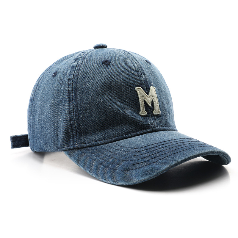 Custom Vintage Street Style Washed Cotton Dad Hat Letter Patch Logo Sport Baseball Cap