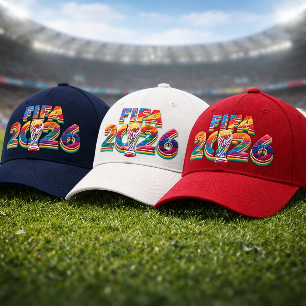 2026 Football League Vintage Sporty Embroidered 6-Panel Adjustable Baseball Cap with Letter Pattern Unisex