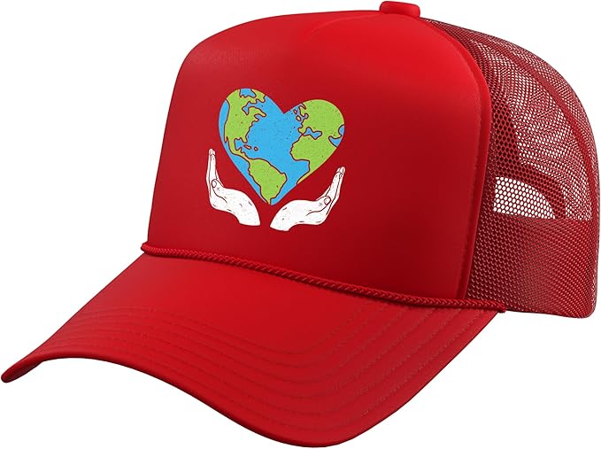 World Peace Kindness End Hate International Day of Peace Trucker Hat with Adjustable Mesh Back