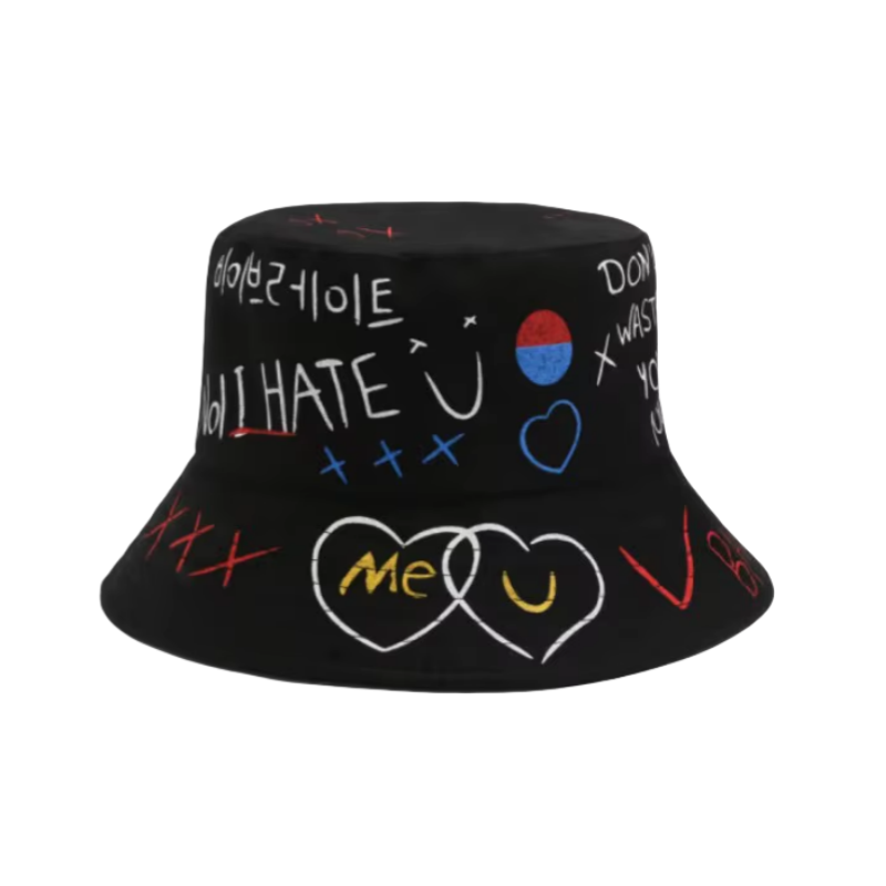 High Quality Custom Printed Logo Bucket Hat Adult Space Print Wide Brim for Summer Sun Protection Fashionable Outdoor Travel