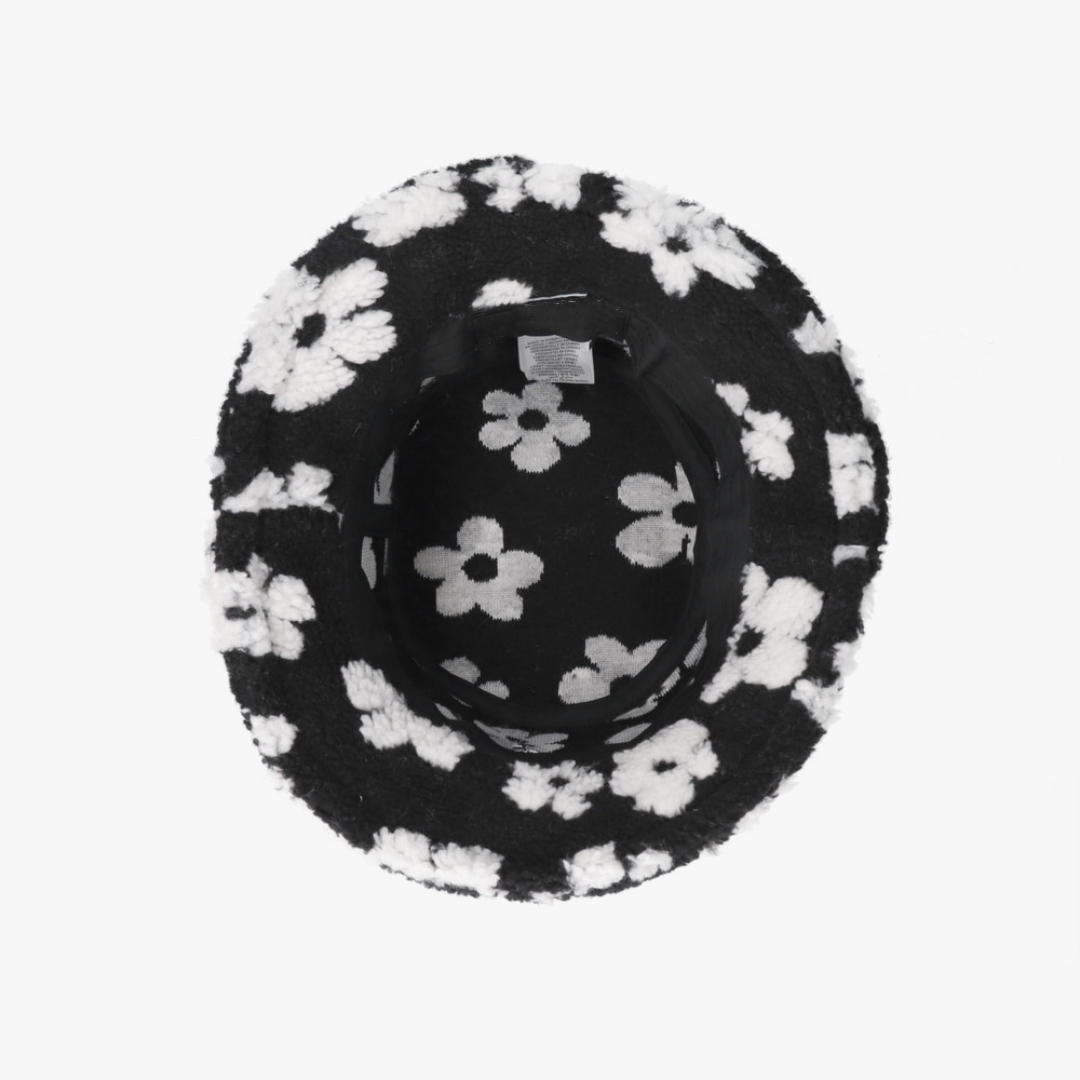 Unisex Winter Bucket Hat for Men and Women Personalized Color Warm Faux Fur Design Casual Cartoon Pattern for Fishing