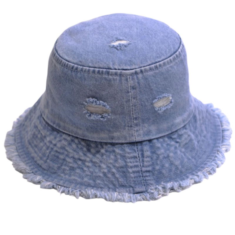 Custom Logo Outdoor Bucket Hat Wide Brim Fishing Hiking Cap Visor Washed Cotton for Summer & Winter Travel Wholesale