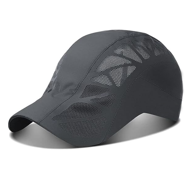 Mesh Running Quick Drying Breathable Waterproof 100% Polyester Sport Solid Color Baseball Cap with Hand Embroidery Unisex