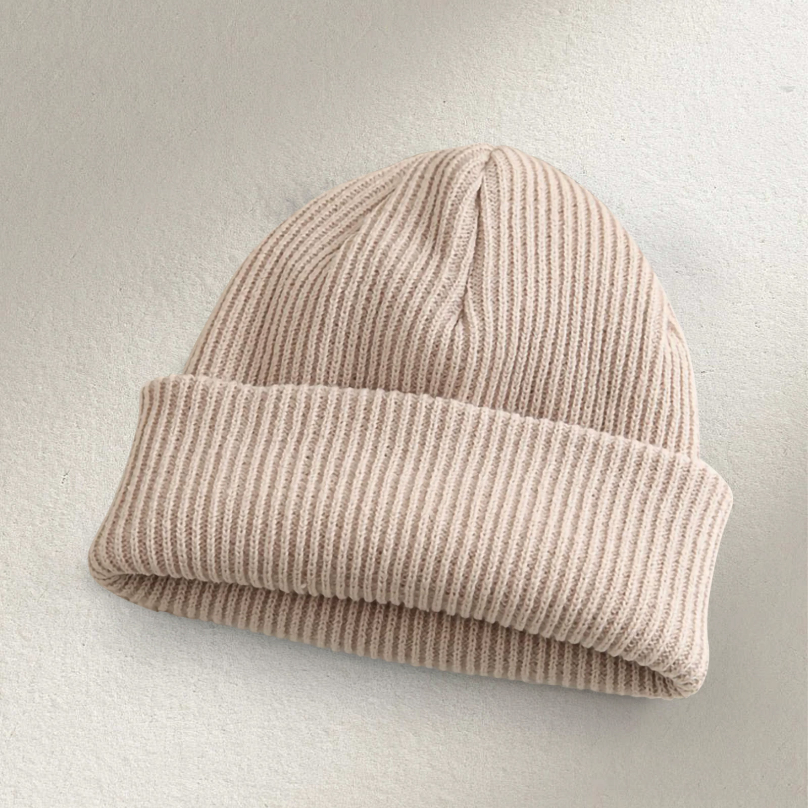 Pure-Color Fashion Beanie Hat Winter Autumn Warm Skull Cap for Men & Women Custom Logo Included for Travel