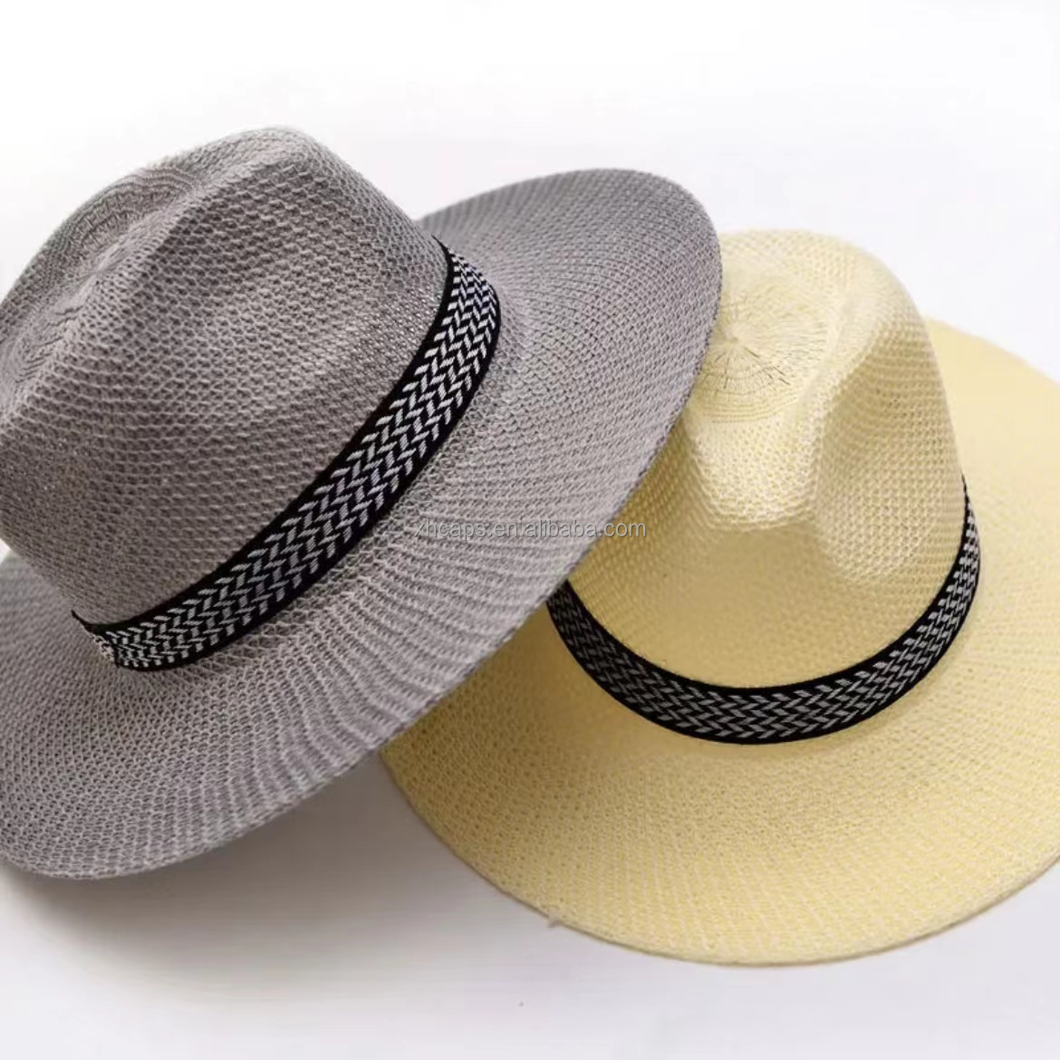 Good Quality Outdoor Unisex Spring Summer Breathable Flat Brim Sun Straw Hat