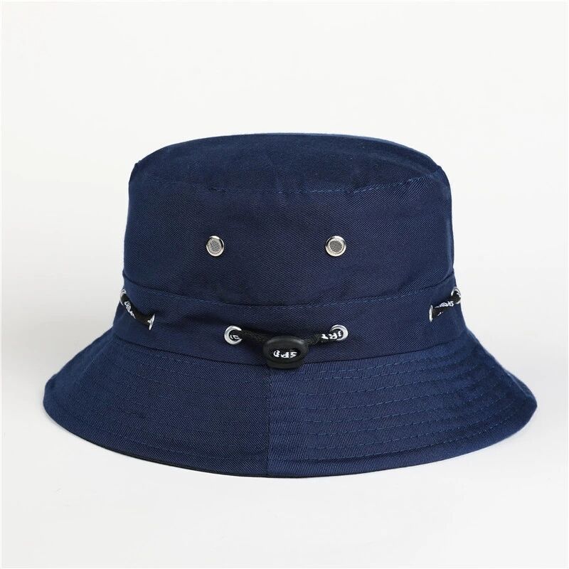 Fisherman Bucket Hat Sun Protection Dust Prevention Foldable All Seasons Outdoor Hiking Y2K Style Unisex Polyester Eyelet