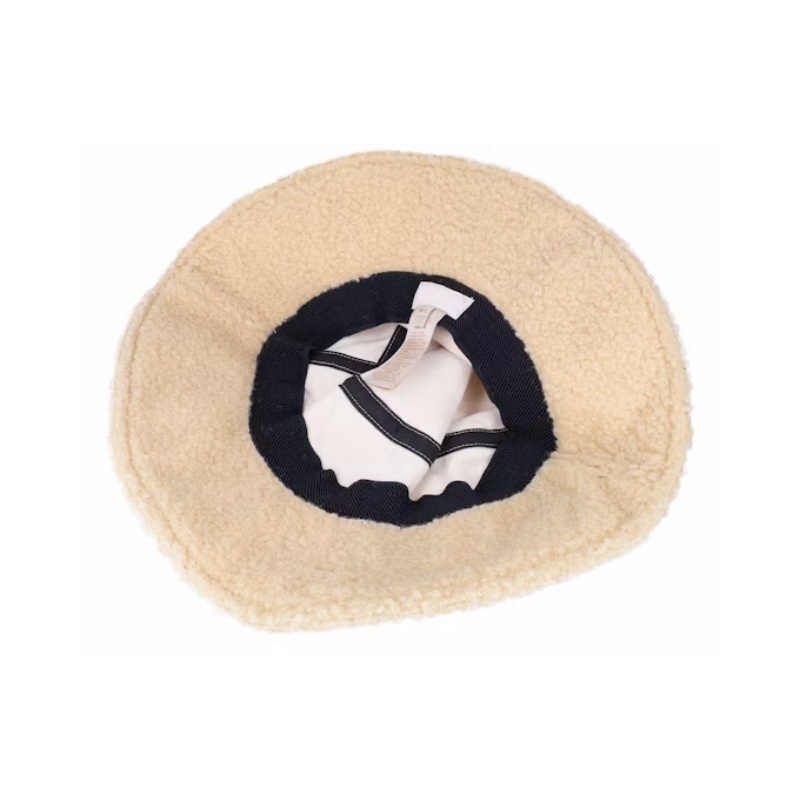 Custom Designed Oatmeal Bucket Hats for Kids Winter Warm Fashion Wholesale-Casual Daily Use with Cartoon Pattern