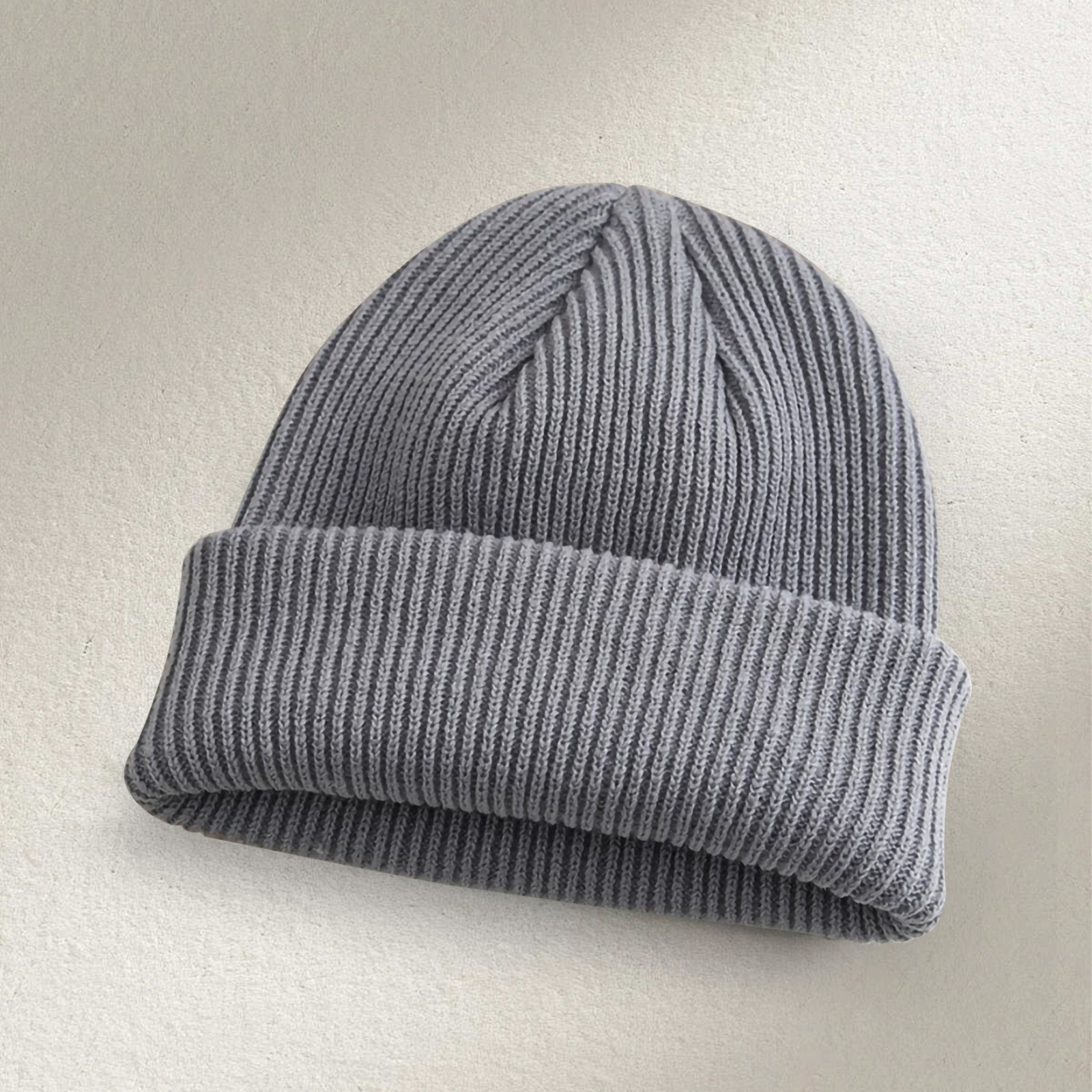 Pure-Color Fashion Beanie Hat Winter Autumn Warm Skull Cap for Men & Women Custom Logo Included for Travel