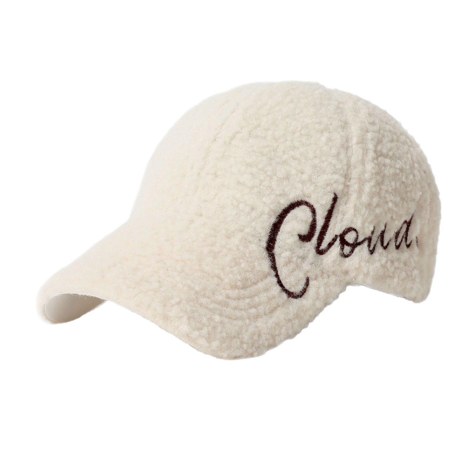 Customized 6-panel Plush Unisex Beanie Baseball Cap Large Brim. New Autumn-winter Style Featuring Warmth Insulation