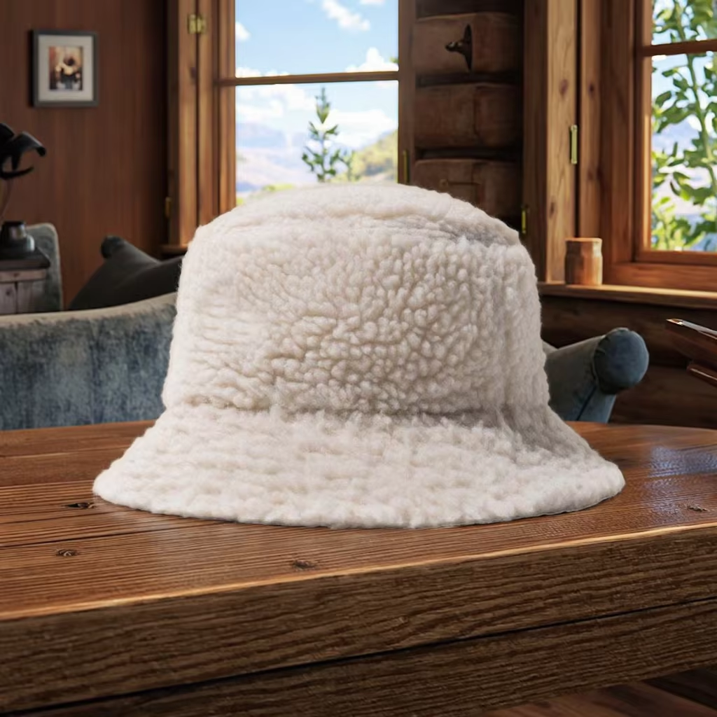 Wholesale New Fashion Polar Fleece Bucket Hat Winter Warm Fisherman Style for Casual Ski Travel and Daily Use
