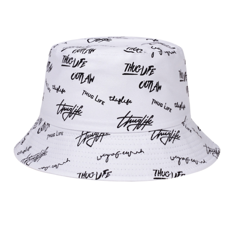 High Quality Custom Printed Logo Bucket Hat Adult Space Print Wide Brim for Summer Sun Protection Fashionable Outdoor Travel
