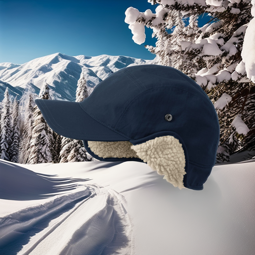 Winter Sports Aviator Hat with Fleece Ear Protector Cold-Proof Earflap for Outdoor Cycling Comfortable Warm Hat for Activities
