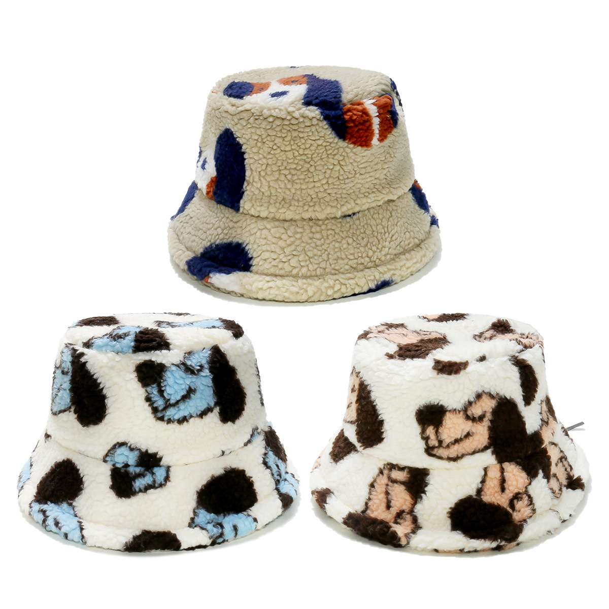 New Style Men's and Women's Universal Fishing Hat. Soft Wool Dog-shaped Warm Hat. Suitable for Autumn and Winter.