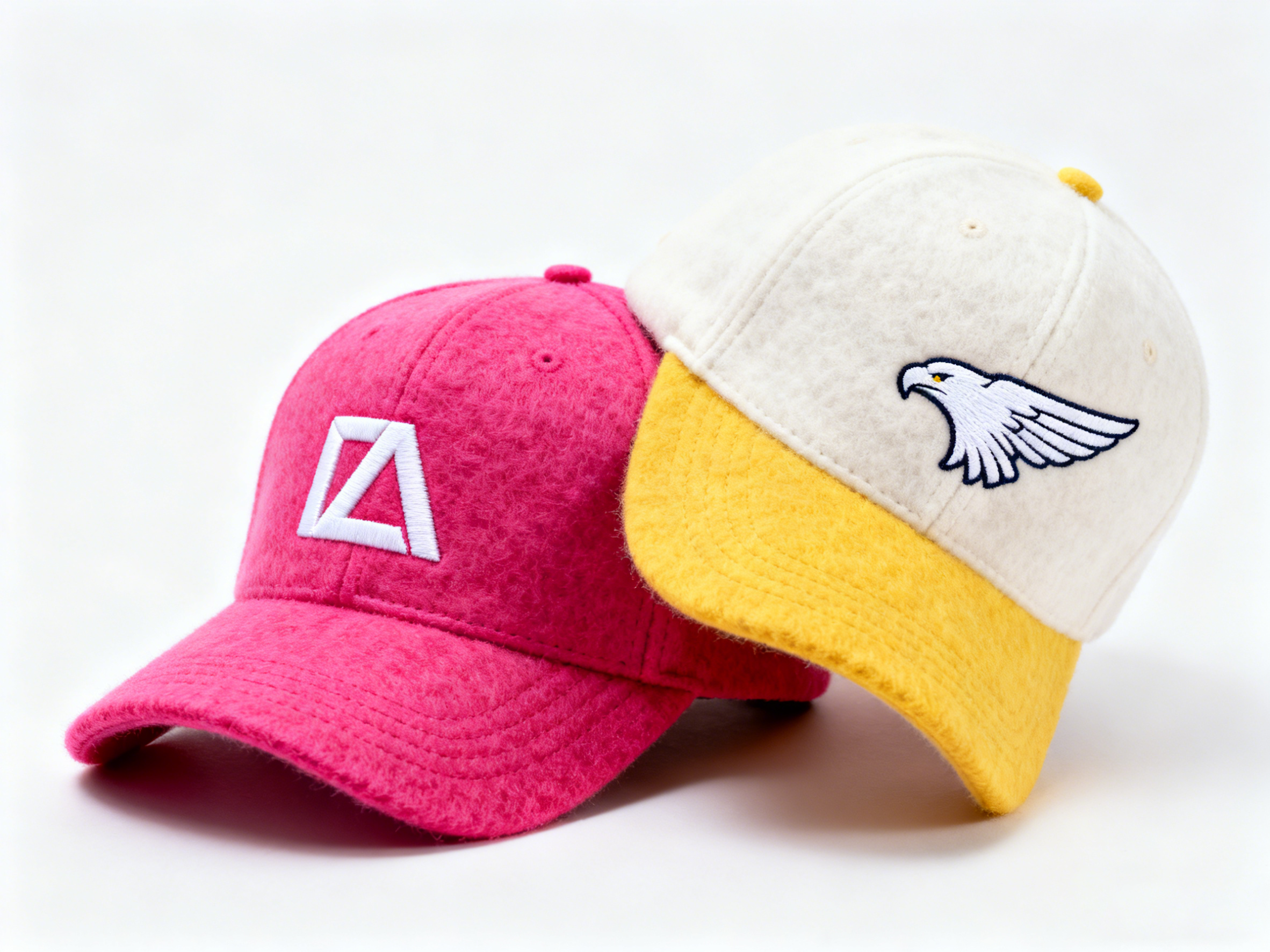 Custom Embroidered gray Snapback Adjustable Wool Blend Baseball Cap