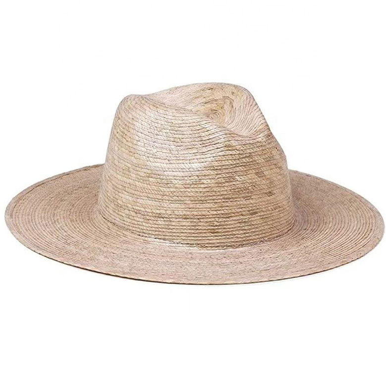 Summer Wide Brim Blank Palm Leaf Hats Straw Hats