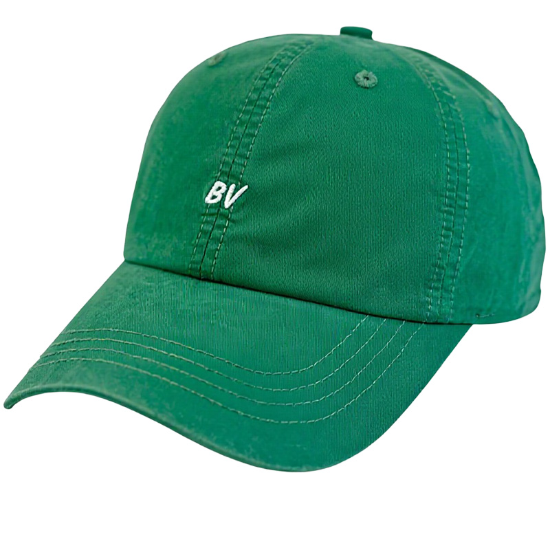 New BV Minimalist Letter-stitched Soft-top Baseball Cap - Perfect for Casual Outdoor Use Providing Shade and Sun Protection