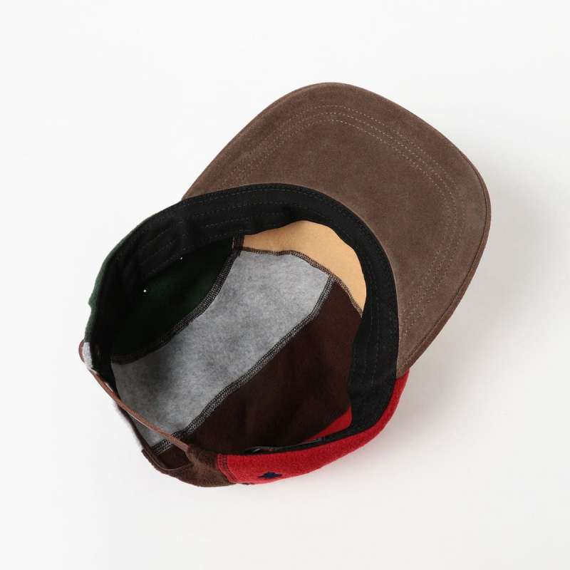 2025 New Winter 5-Panel Multi-Fleece Cap Multi-Color Patchwork Straight-Fit Warm, Cold-Resistant, Comfortable,Adjustable Hat