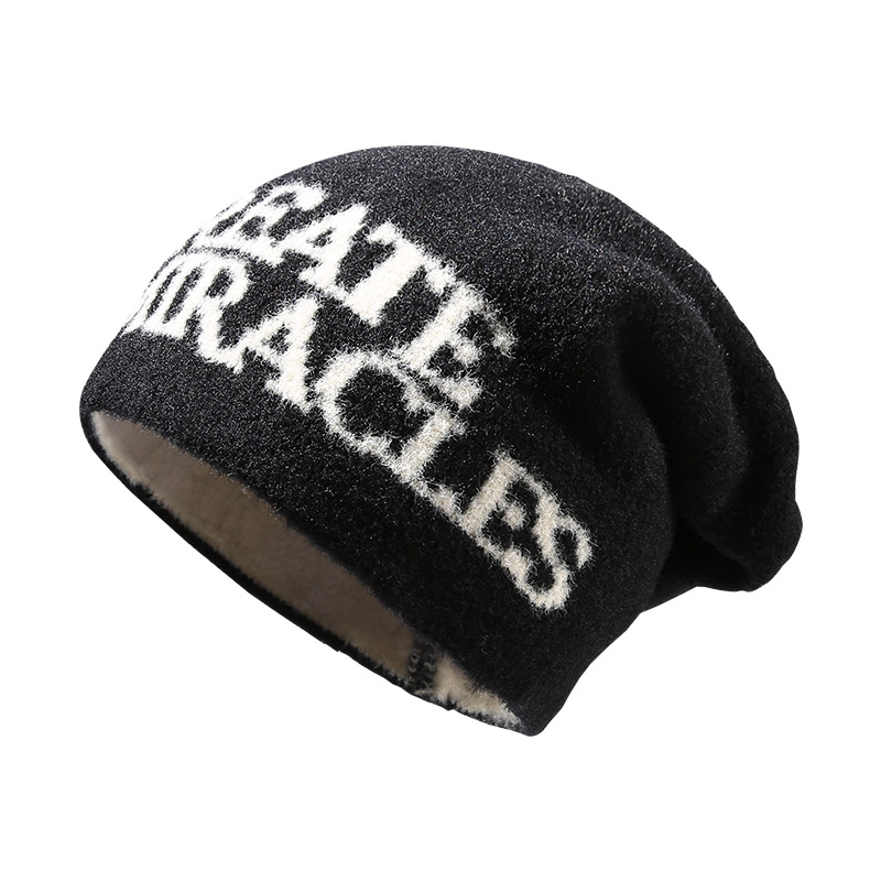 Winter and Autumn Knitted Hats Japanese-style Women's Hats Trendy for Keeping Warm and Providing Insulation