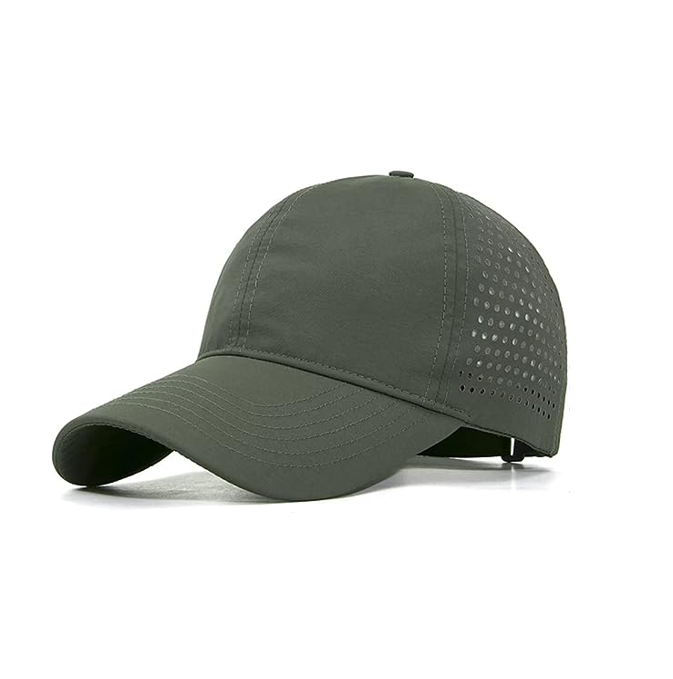 2026 Lightweight Sporty Running Hat Waterproof Quick Dry Mesh with Custom Logo Hand Embroidered Technique