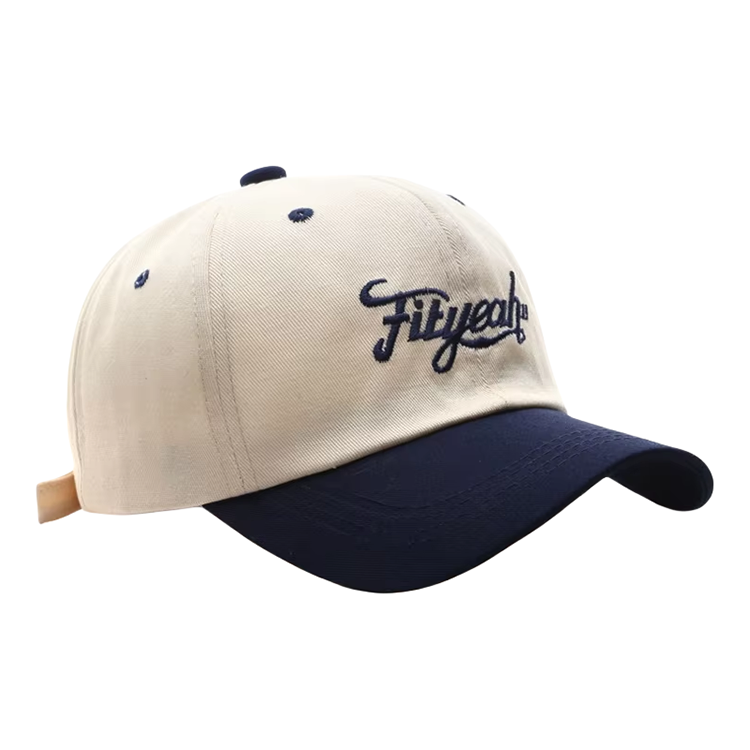 Vintage Cotton Curved Dad Hat Fashion Double Tone Sport Baseball Cap with Custom Logo Leopard Pattern Embroidery Sunshade Style