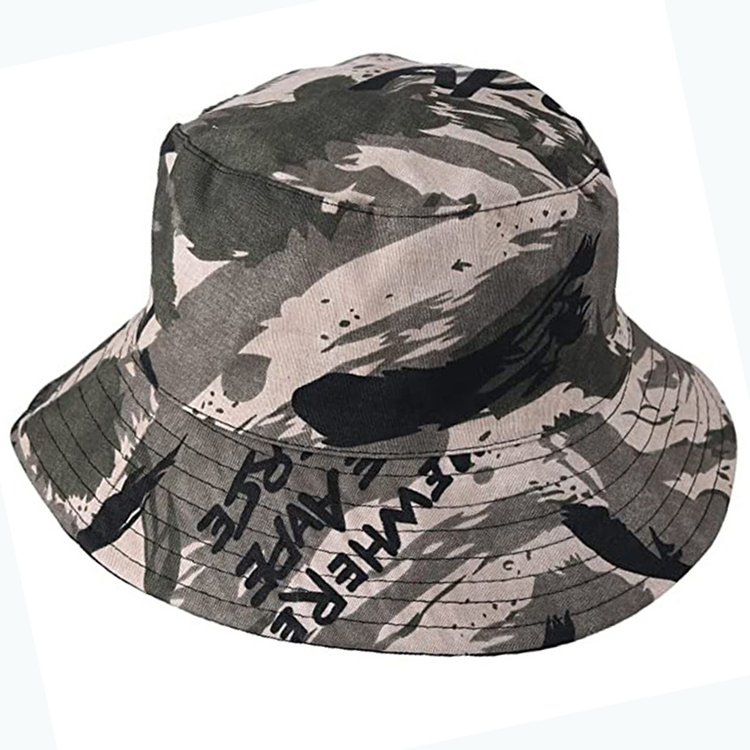 Tactical Camo Custom Cotton Bucket Hats | OEM Digital Print & Embroidery