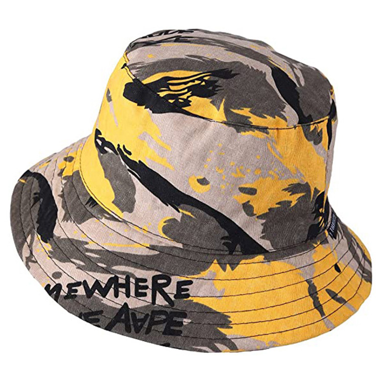 Tactical Camo Custom Cotton Bucket Hats | OEM Digital Print & Embroidery