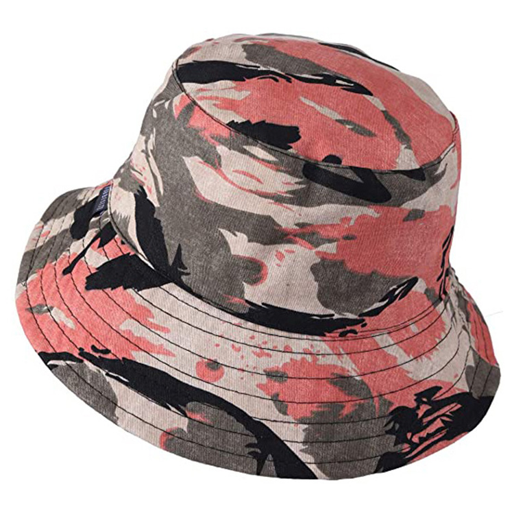 Tactical Camo Custom Cotton Bucket Hats | OEM Digital Print & Embroidery
