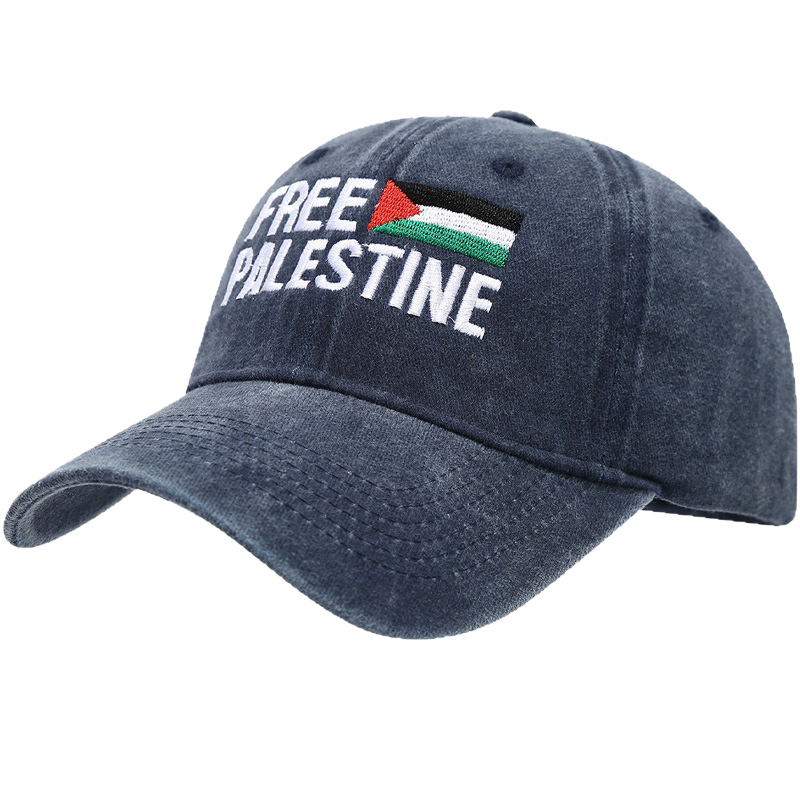 Retro Embroidered Beanie with Embroidery - Baseball Cap for Men and Women - Washed and Distressed Sun Hat