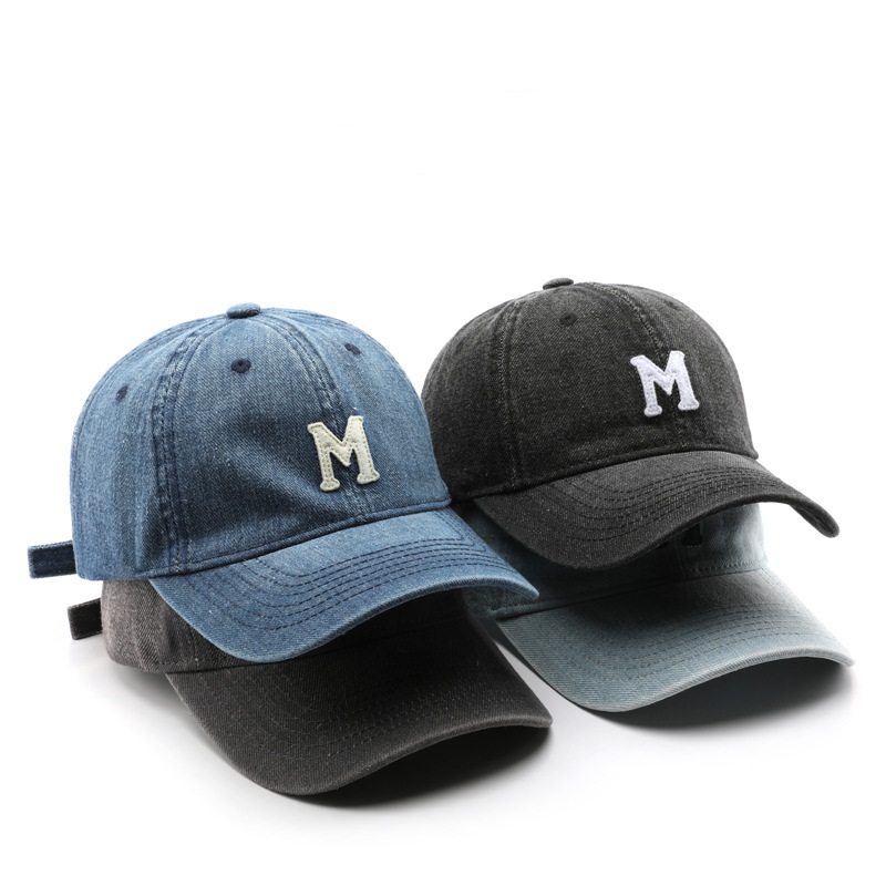 Custom Vintage Street Style Washed Cotton Dad Hat Letter Patch Logo Sport Baseball Cap