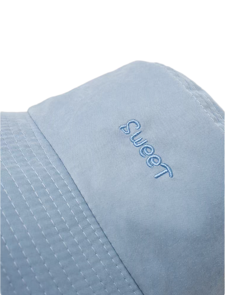 Reversible Screen Printing Bucket Hat Flat Embroidered Sun Hat for Unisex Outdoor Travel Daily Four Seasons Versatile Cap