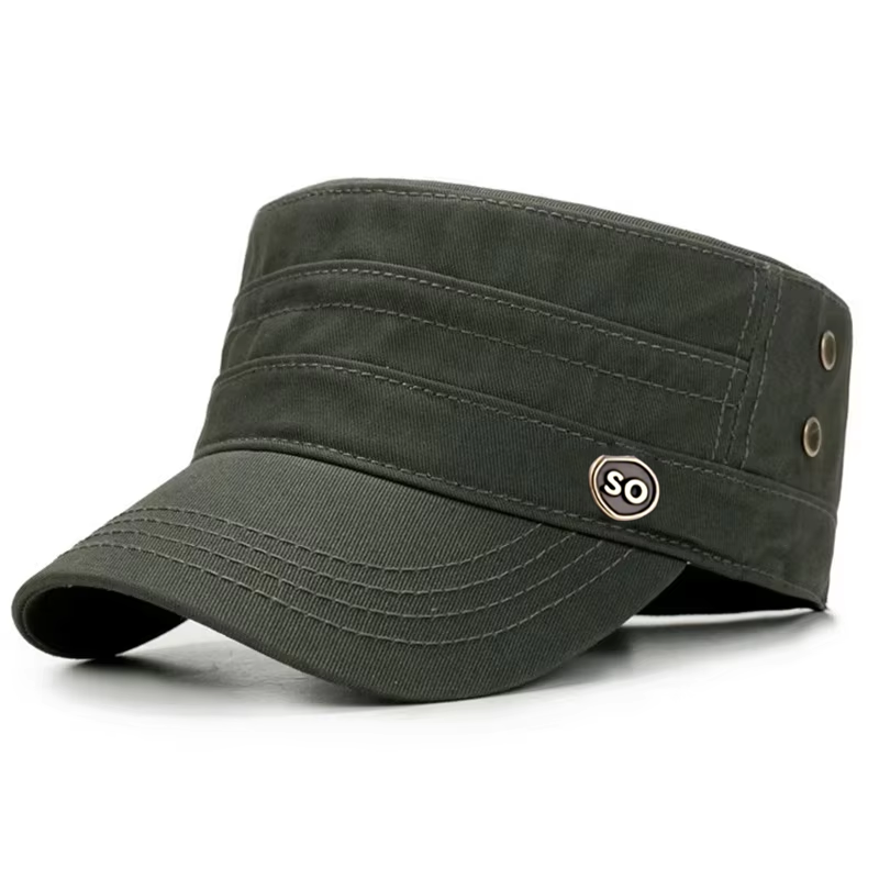 Wholesale Custom Logo Classical Soft Comfortable Curve Brim Flat Top Caps