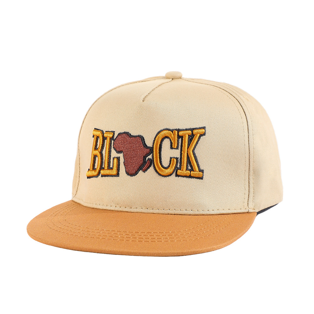 Embroidered Baseball Cap with a Hard Top and Hip-hop Style American Fedora Cap