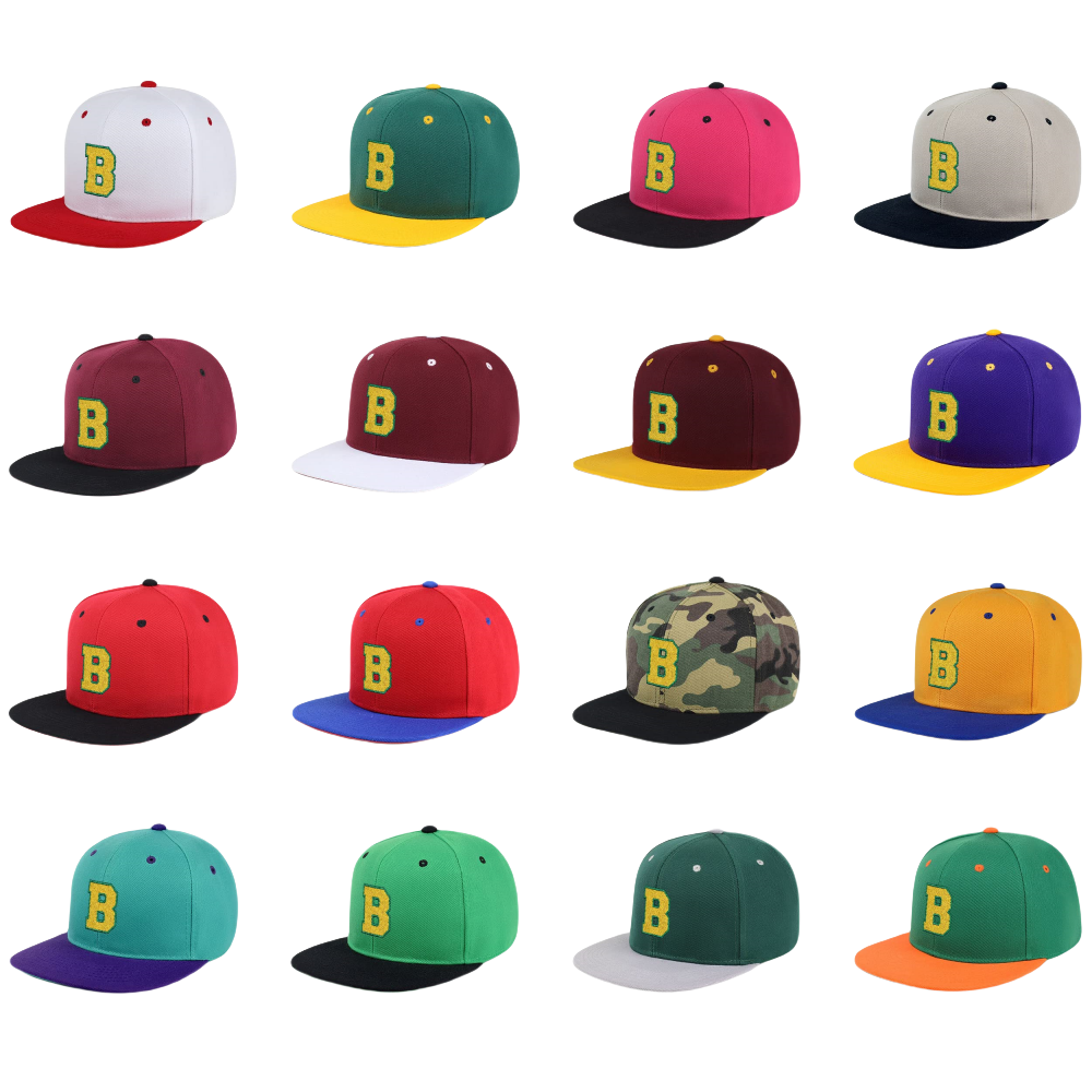 Unisex High Profile Snapback Cap Custom Logo Embroidery Letter Vintage Hip Hop Street Style Casual Outdoor Use for Adults