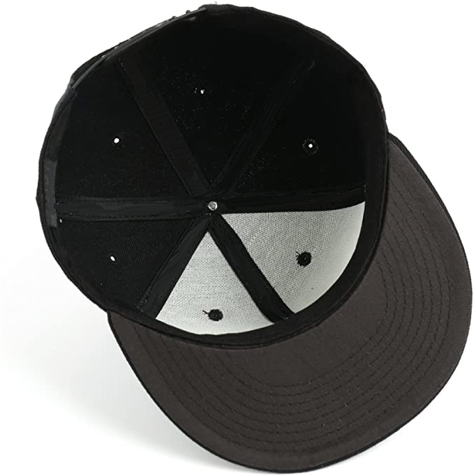 Customizable 3D Embroidery Logo Snapback Hat Hip Hop Style Cotton Cap with Character Pattern for Party Outdoors