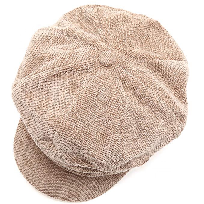 Classic Women's Wool Newsboy Cap with Visor Beret Winter Hats for Casual Outdoor Travel Scenes