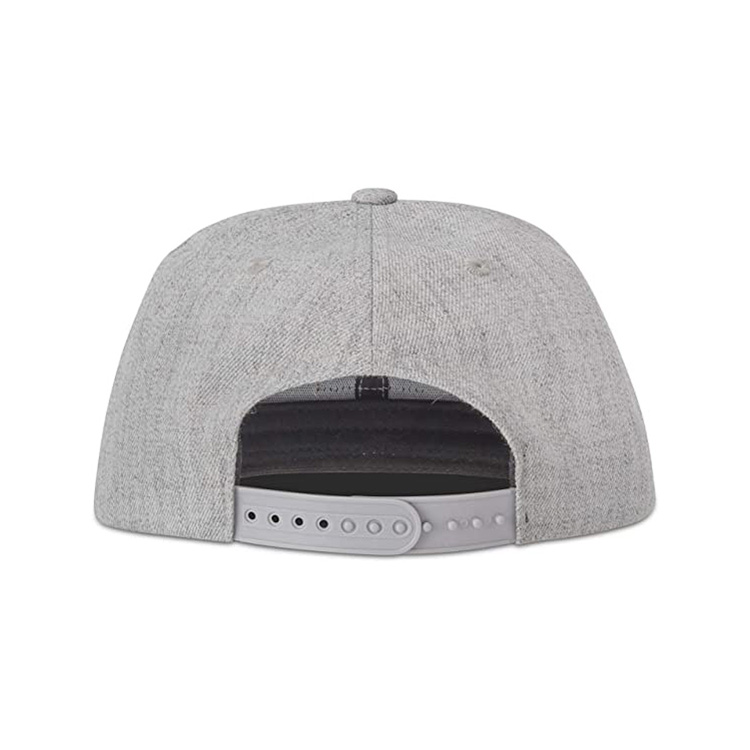 Customized Snapback Hat Outdoor Suede Cap Leather Patch Snapback Hat With Flat Brim