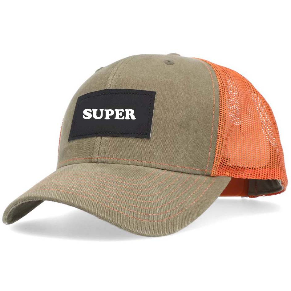 Vintage Custom Logo Washed Denim Mesh Baseball Cap Adjustable Trucker Hat