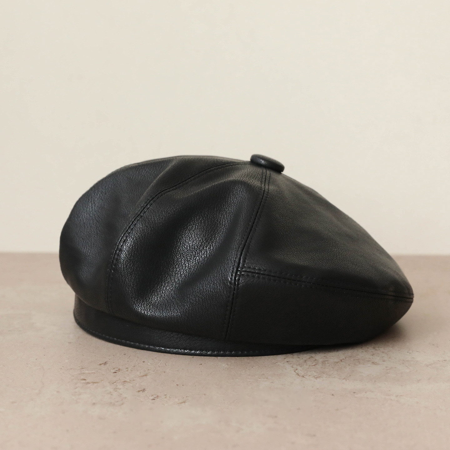 2025 New Model Wholesale PU Leather Fedora Cap-Vintage Artist Casual Outdoor Travel Cap-Unisex Adult