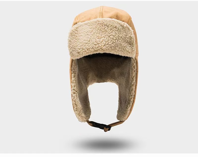 High Quality Aviator Winter Hat Warm Polar Fleece with Earflats Cold Proof for Outdoor Use