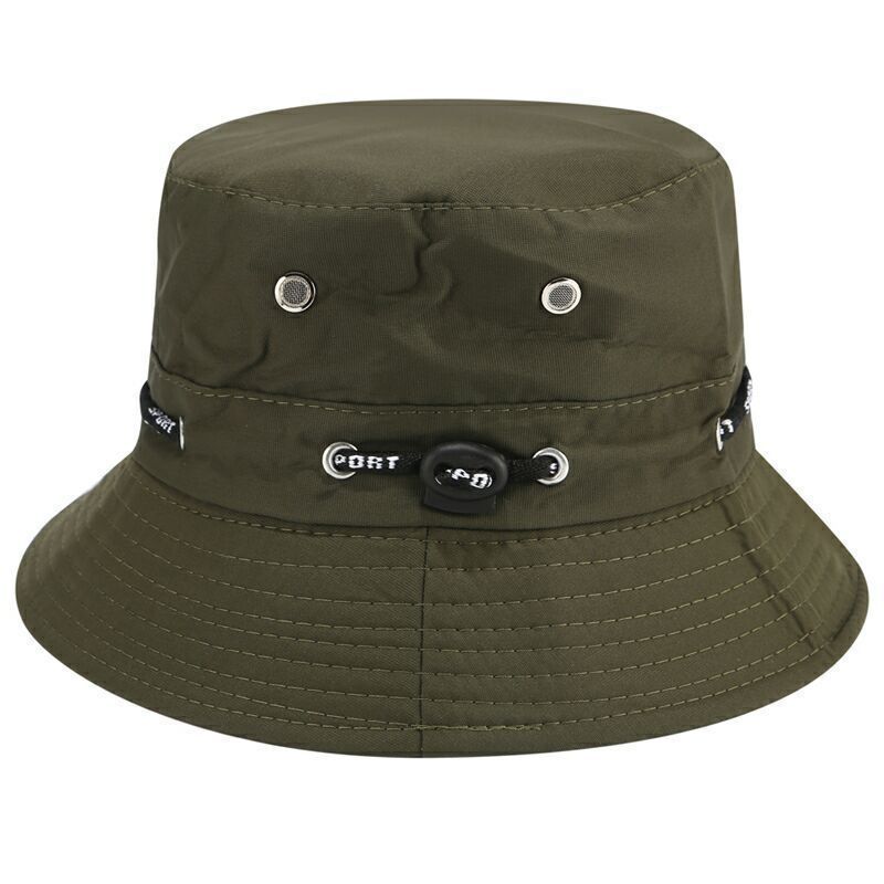 Fisherman Bucket Hat Sun Protection Dust Prevention Foldable All Seasons Outdoor Hiking Y2K Style Unisex Polyester Eyelet