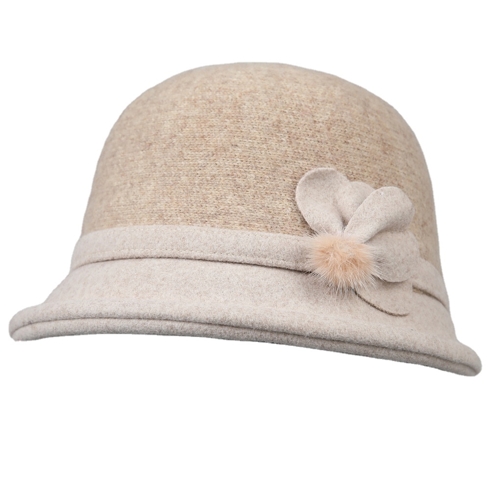 Mom's New Stylish Autumn-winter Trendy Grandma's Fisherman Hat for Winter Mid-aged and Elderly Women Old Lady's Warm Hat